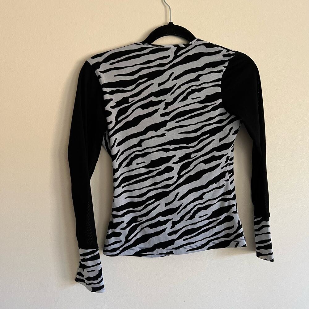 (SALE 5/$25) Vintage Y2K Casual Corner Annex Zebra Top - Picture 2 of 5